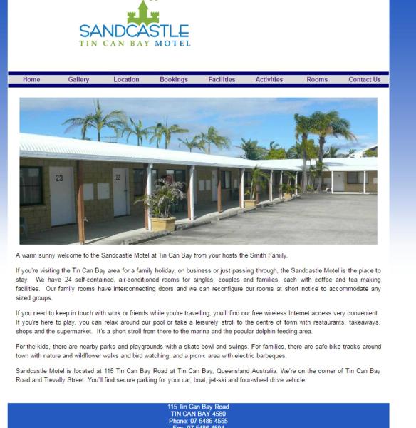 Sandcastle Motel Tin Can Bay, Rezervați Motel Hoteluri în Queensland cu piscină, Piscină