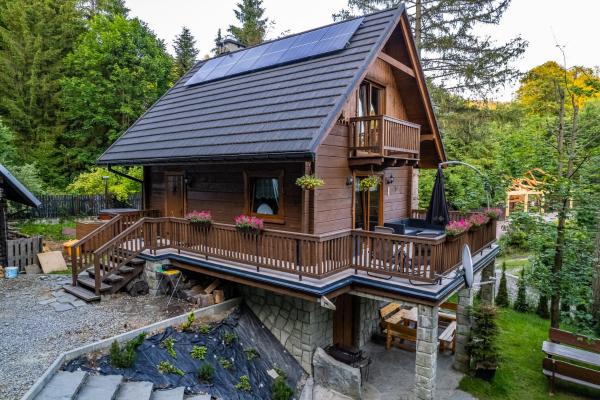 Domki Brenna Leśnica chatka ze spa, Rezervați Casă de vacanță Case de vacanță Silesia, Casetă