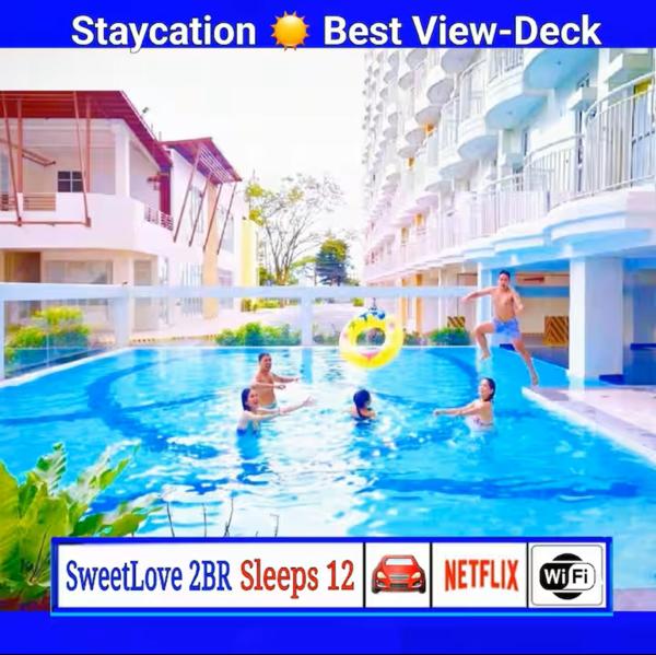 Tagaytay Hideaway 2-Bedrooms, Sleeps 12 in CITYLAND Prime Condo with Big Living room, Kitchen, Free Swimming Pool, 2 Parking, Wi-Fi, Netflix, Perfect View-Deck on 24F rooftop, Rezervați  Iruhin Luzon