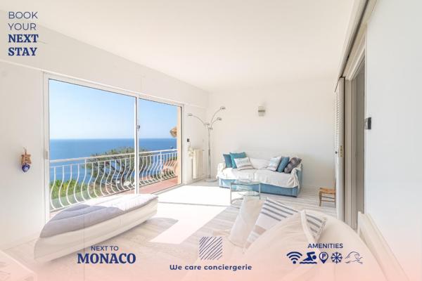 Family Villa-sea view, pool and garden near Monaco, Rezervați  Hoteluri în Roquebrune-Cap-Martin cu piscină, Piscină