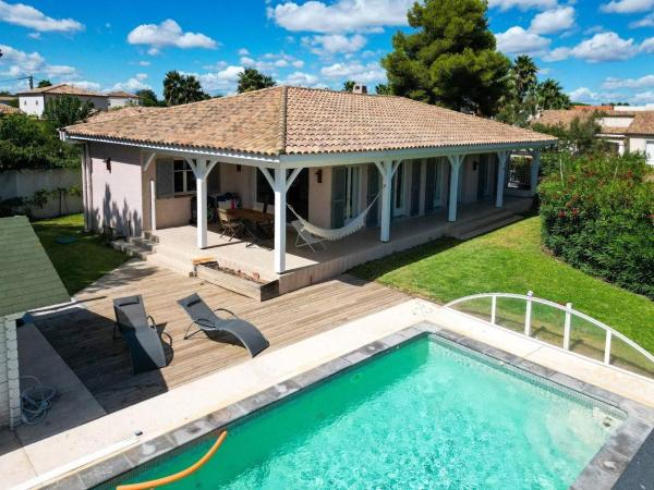 Villa spacieuse 6 pers, piscine privée et WiFi proche mer - FR-1-607-218, Rezervați  Hoteluri în Hérault cu piscină, Piscină