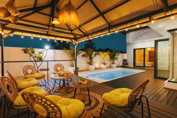 Modern Villa 3BR - Private Pool - Rooftop Bar BBQ, Rezervați  Grand Baie Mauritius North Coast